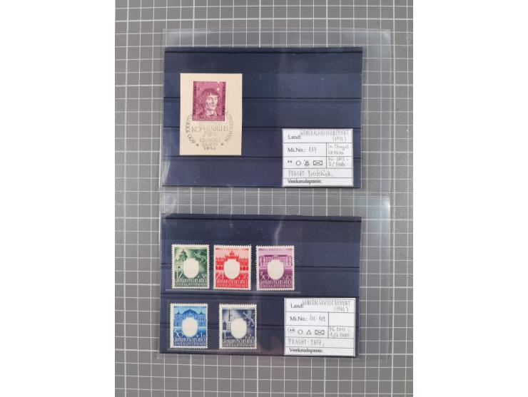 1872/1944, ungebrauchter und meist gestempelter, umfangreicher Sammlungsbestand von Marken und Briefen, jedes Stück mit ausfü