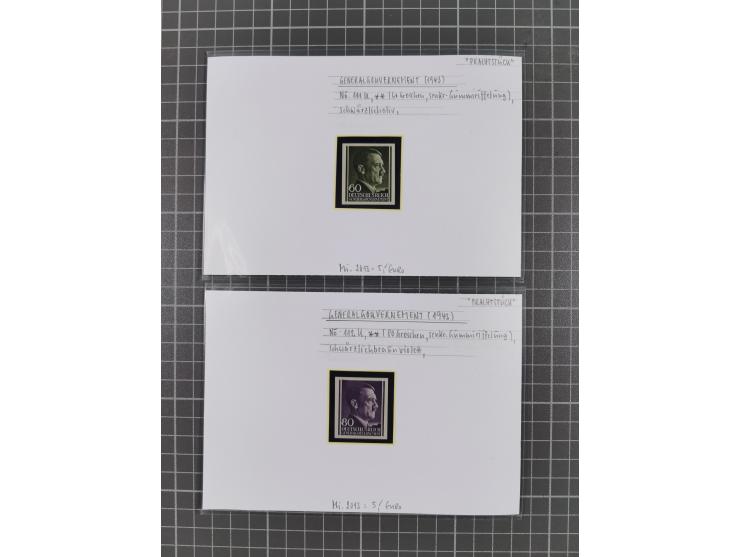 1872/1944, ungebrauchter und meist gestempelter, umfangreicher Sammlungsbestand von Marken und Briefen, jedes Stück mit ausfü