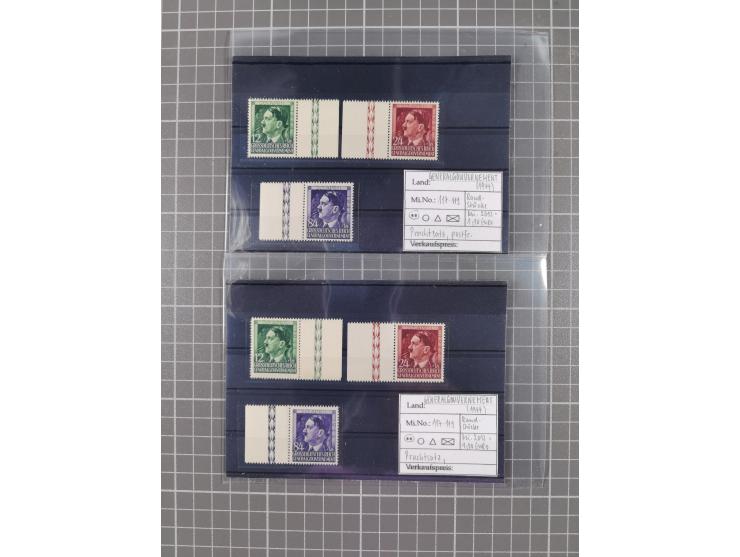 1872/1944, ungebrauchter und meist gestempelter, umfangreicher Sammlungsbestand von Marken und Briefen, jedes Stück mit ausfü