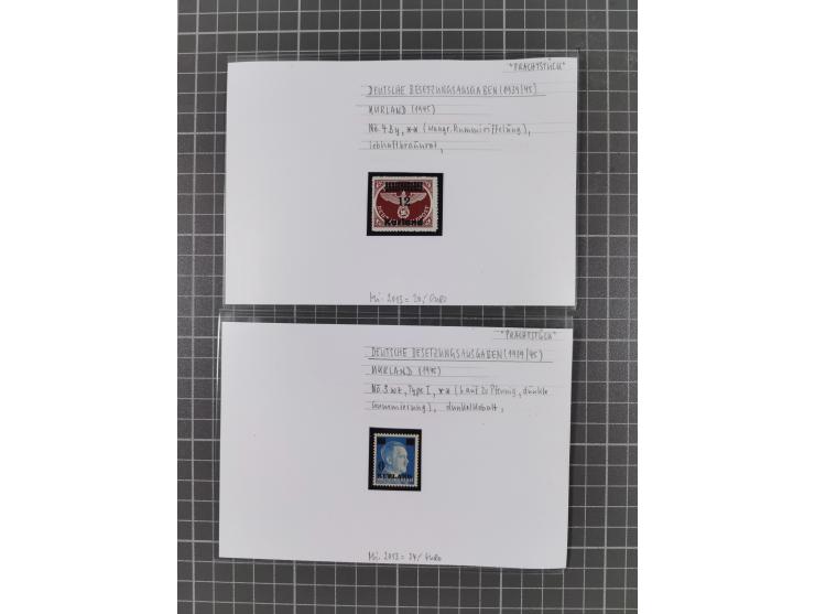 1872/1944, ungebrauchter und meist gestempelter, umfangreicher Sammlungsbestand von Marken und Briefen, jedes Stück mit ausfü