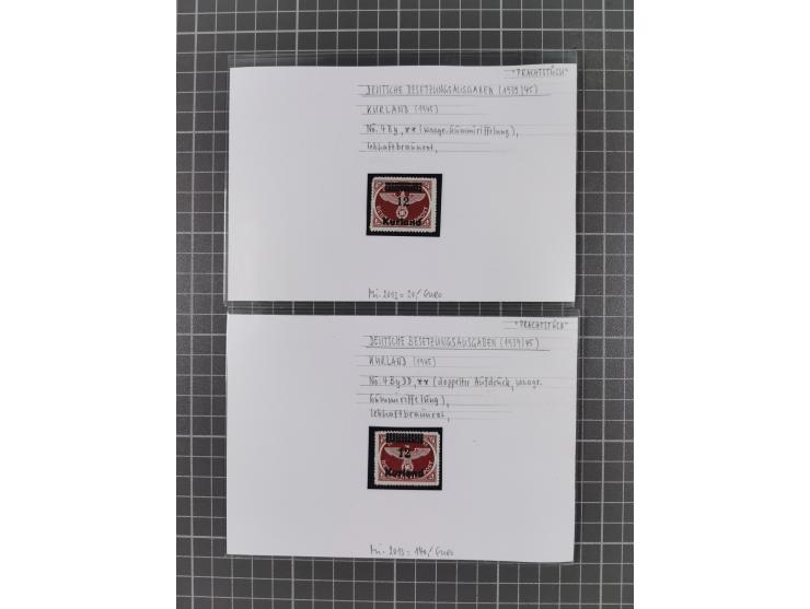 1872/1944, ungebrauchter und meist gestempelter, umfangreicher Sammlungsbestand von Marken und Briefen, jedes Stück mit ausfü