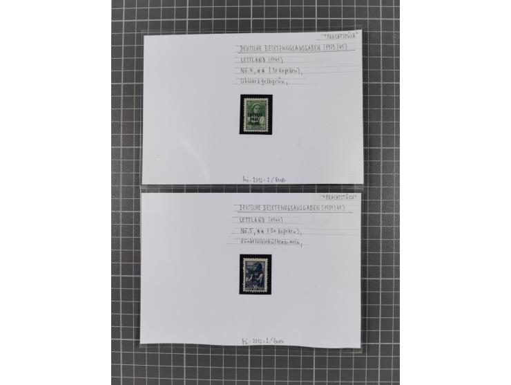 1872/1944, ungebrauchter und meist gestempelter, umfangreicher Sammlungsbestand von Marken und Briefen, jedes Stück mit ausfü