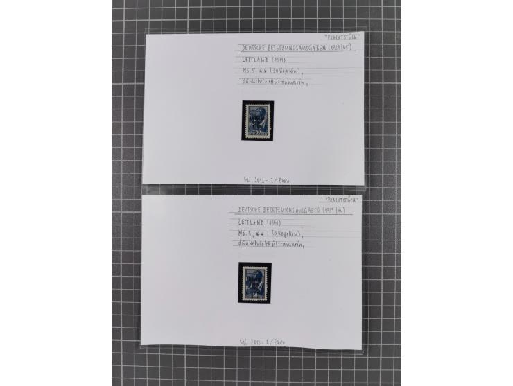 1872/1944, ungebrauchter und meist gestempelter, umfangreicher Sammlungsbestand von Marken und Briefen, jedes Stück mit ausfü