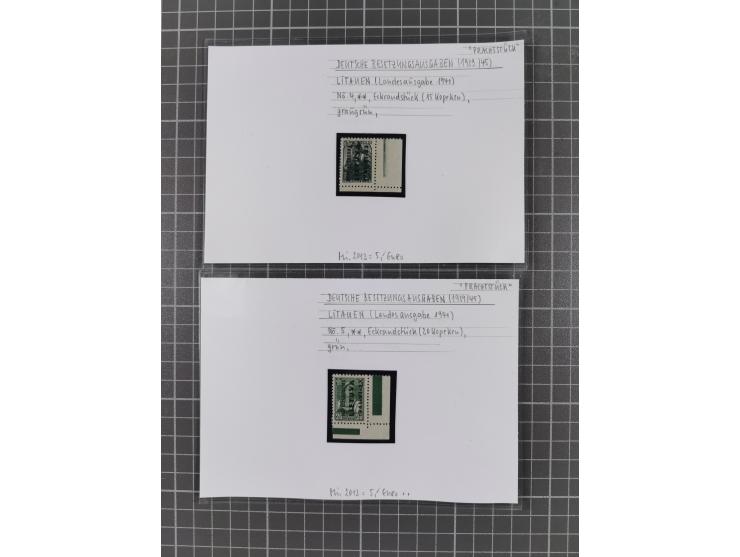 1872/1944, ungebrauchter und meist gestempelter, umfangreicher Sammlungsbestand von Marken und Briefen, jedes Stück mit ausfü