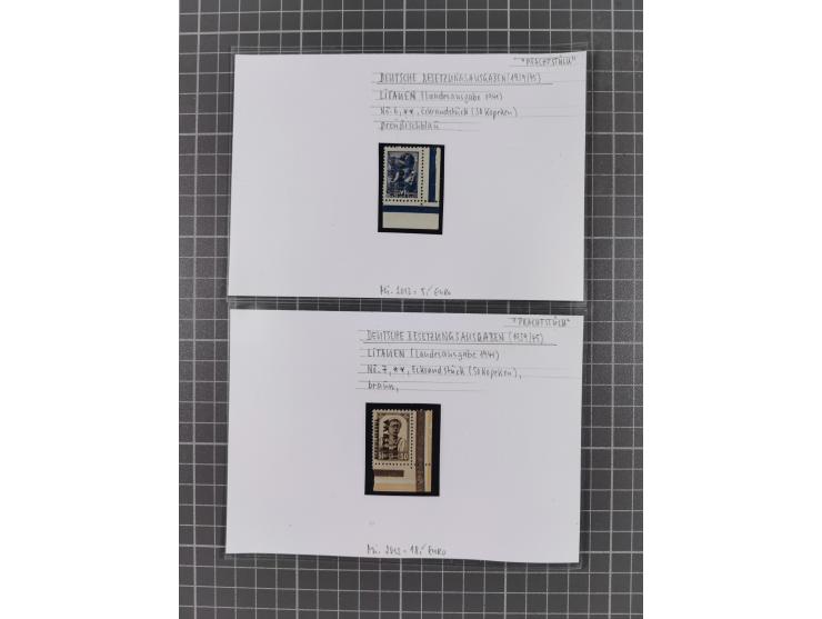 1872/1944, ungebrauchter und meist gestempelter, umfangreicher Sammlungsbestand von Marken und Briefen, jedes Stück mit ausfü