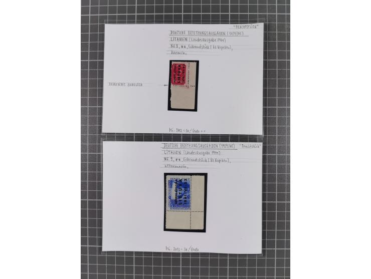 1872/1944, ungebrauchter und meist gestempelter, umfangreicher Sammlungsbestand von Marken und Briefen, jedes Stück mit ausfü