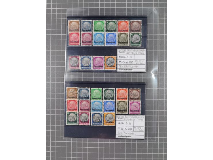 1872/1944, ungebrauchter und meist gestempelter, umfangreicher Sammlungsbestand von Marken und Briefen, jedes Stück mit ausfü
