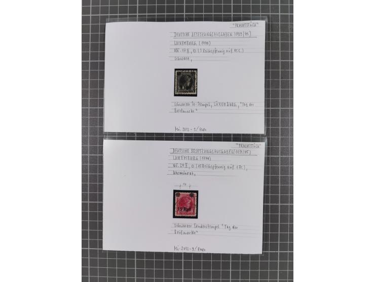 1872/1944, ungebrauchter und meist gestempelter, umfangreicher Sammlungsbestand von Marken und Briefen, jedes Stück mit ausfü