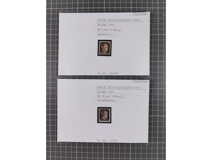 1872/1944, ungebrauchter und meist gestempelter, umfangreicher Sammlungsbestand von Marken und Briefen, jedes Stück mit ausfü