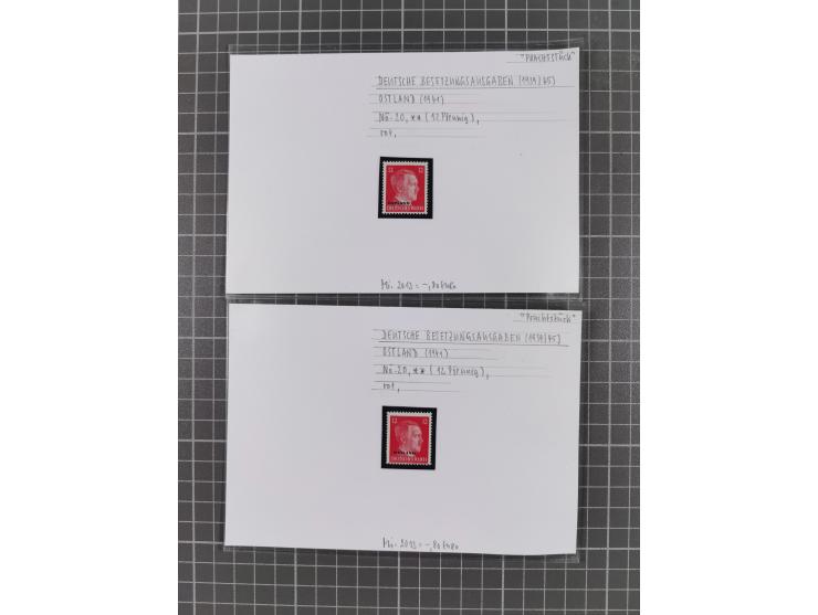 1872/1944, ungebrauchter und meist gestempelter, umfangreicher Sammlungsbestand von Marken und Briefen, jedes Stück mit ausfü