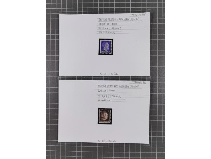 1872/1944, ungebrauchter und meist gestempelter, umfangreicher Sammlungsbestand von Marken und Briefen, jedes Stück mit ausfü