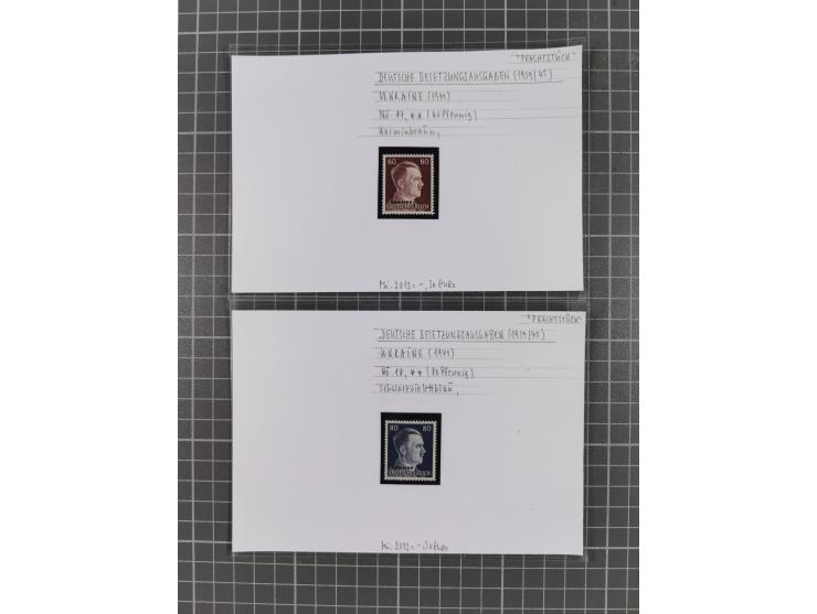 1872/1944, ungebrauchter und meist gestempelter, umfangreicher Sammlungsbestand von Marken und Briefen, jedes Stück mit ausfü