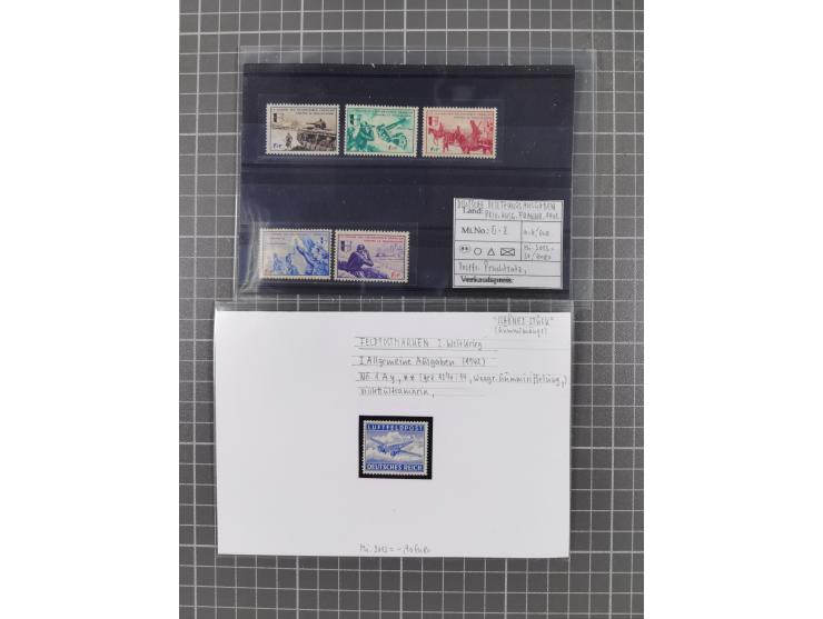 1872/1944, ungebrauchter und meist gestempelter, umfangreicher Sammlungsbestand von Marken und Briefen, jedes Stück mit ausfü