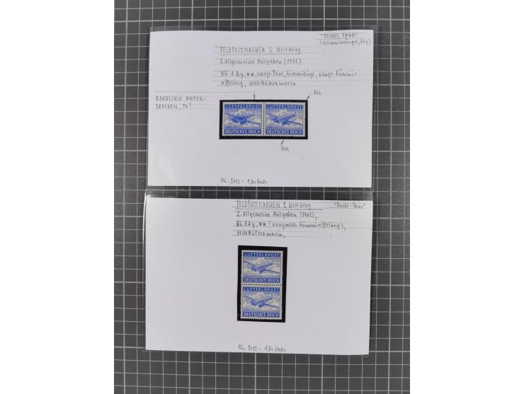 1872/1944, ungebrauchter und meist gestempelter, umfangreicher Sammlungsbestand von Marken und Briefen, jedes Stück mit ausfü