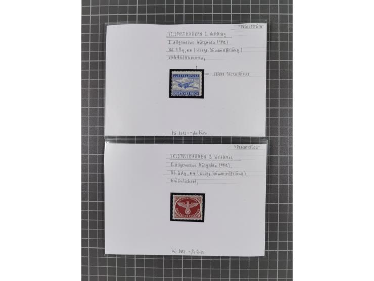 1872/1944, ungebrauchter und meist gestempelter, umfangreicher Sammlungsbestand von Marken und Briefen, jedes Stück mit ausfü