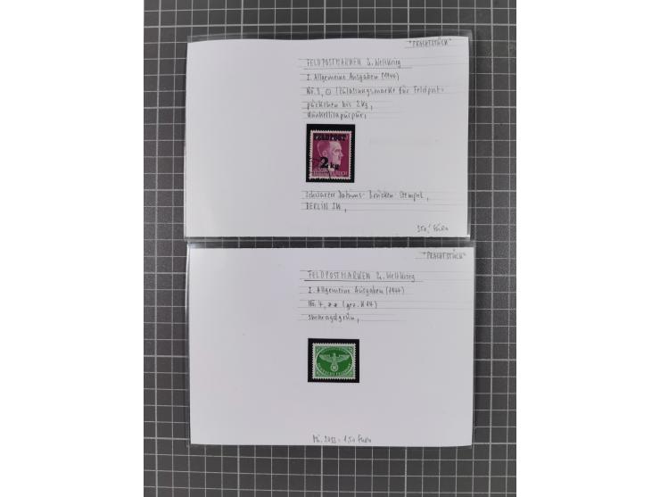 1872/1944, ungebrauchter und meist gestempelter, umfangreicher Sammlungsbestand von Marken und Briefen, jedes Stück mit ausfü