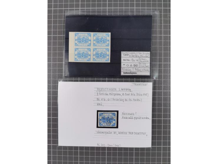 1872/1944, ungebrauchter und meist gestempelter, umfangreicher Sammlungsbestand von Marken und Briefen, jedes Stück mit ausfü