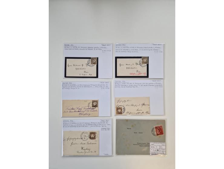 1820/70 (ca.), etwa 200/300 Briefe, Karten und Ganzsachen, dabei einiges interessante Material.