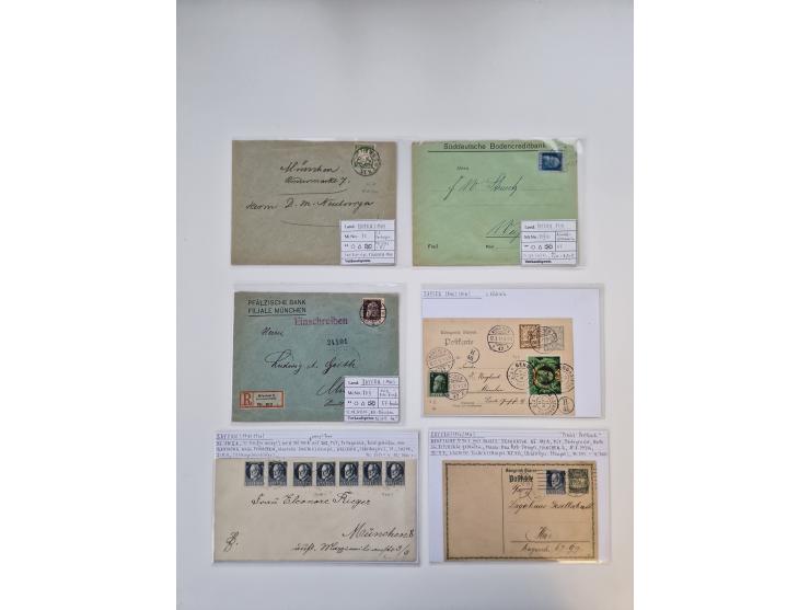 1820/70 (ca.), etwa 200/300 Briefe, Karten und Ganzsachen, dabei einiges interessante Material.