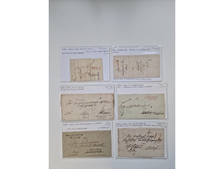 1820/70 (ca.), etwa 200/300 Briefe, Karten und Ganzsachen, dabei einiges interessante Material.