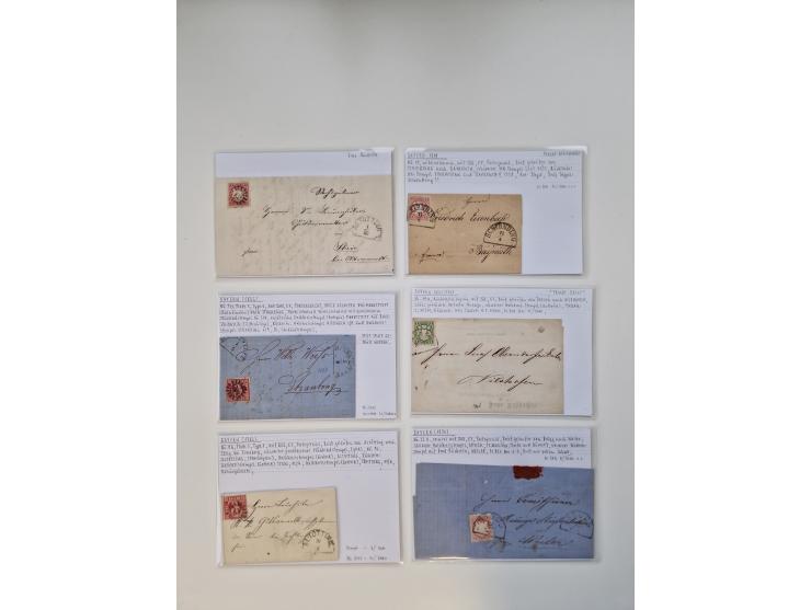 1820/70 (ca.), etwa 200/300 Briefe, Karten und Ganzsachen, dabei einiges interessante Material.