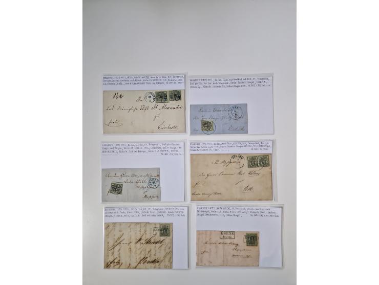 1820/70 (ca.), etwa 200/300 Briefe, Karten und Ganzsachen, dabei einiges interessante Material.