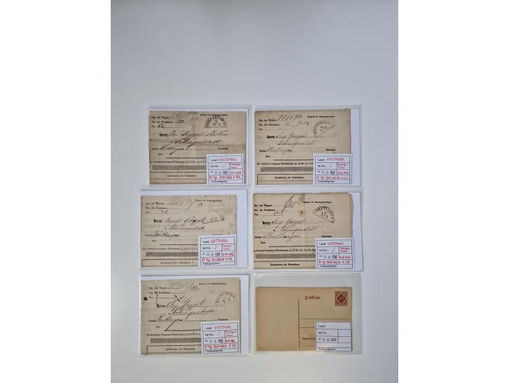 1820/70 (ca.), etwa 200/300 Briefe, Karten und Ganzsachen, dabei einiges interessante Material.