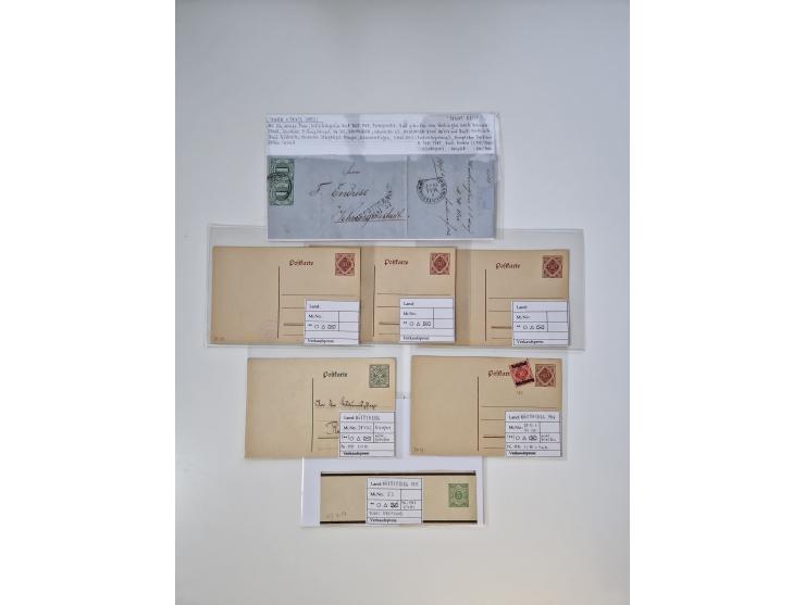 1820/70 (ca.), etwa 200/300 Briefe, Karten und Ganzsachen, dabei einiges interessante Material.