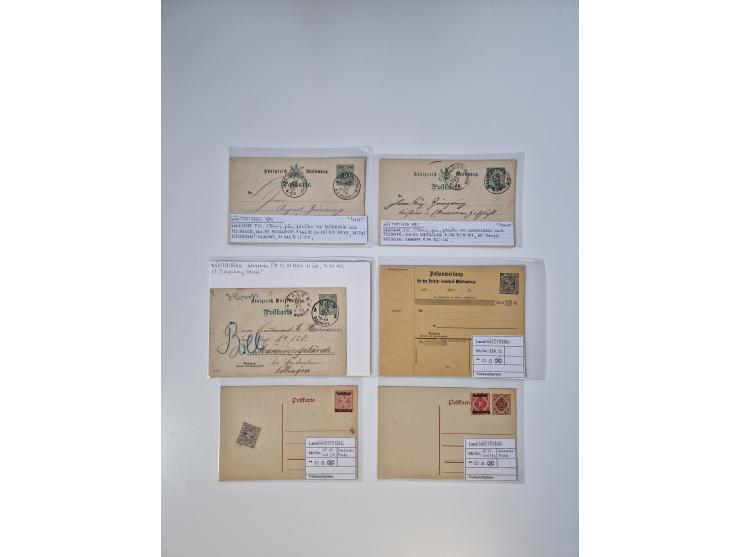 1820/70 (ca.), etwa 200/300 Briefe, Karten und Ganzsachen, dabei einiges interessante Material.