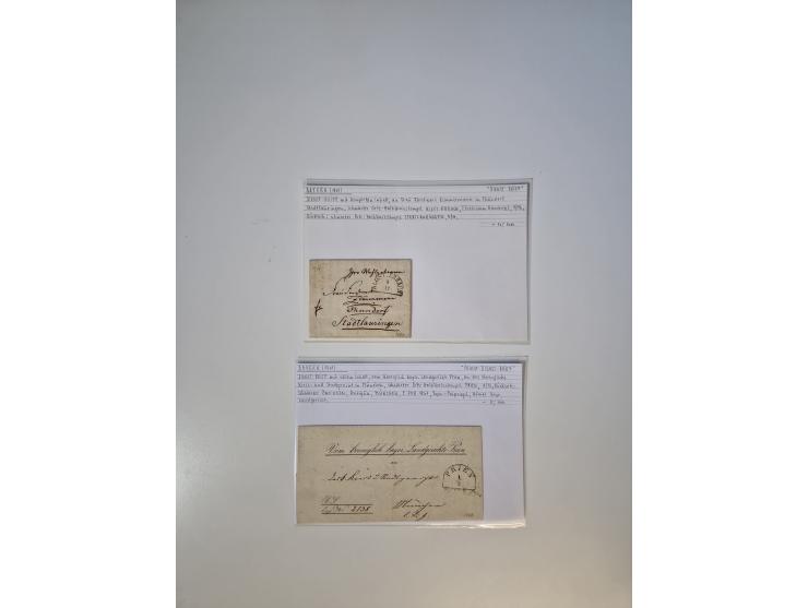 1820/70 (ca.), etwa 200/300 Briefe, Karten und Ganzsachen, dabei einiges interessante Material.