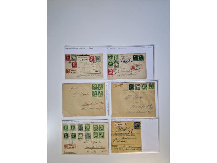 1820/70 (ca.), etwa 200/300 Briefe, Karten und Ganzsachen, dabei einiges interessante Material.