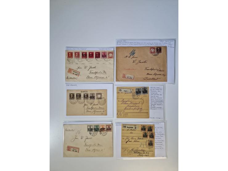 1820/70 (ca.), etwa 200/300 Briefe, Karten und Ganzsachen, dabei einiges interessante Material.