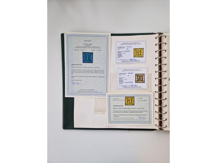 1852/66, ungebrauchte und gestempelte Sammlung mit vielen Einheiten, dabei schöner Ungebraucht-Teil mit Mi. 4-6, 6b, 12, 16 i