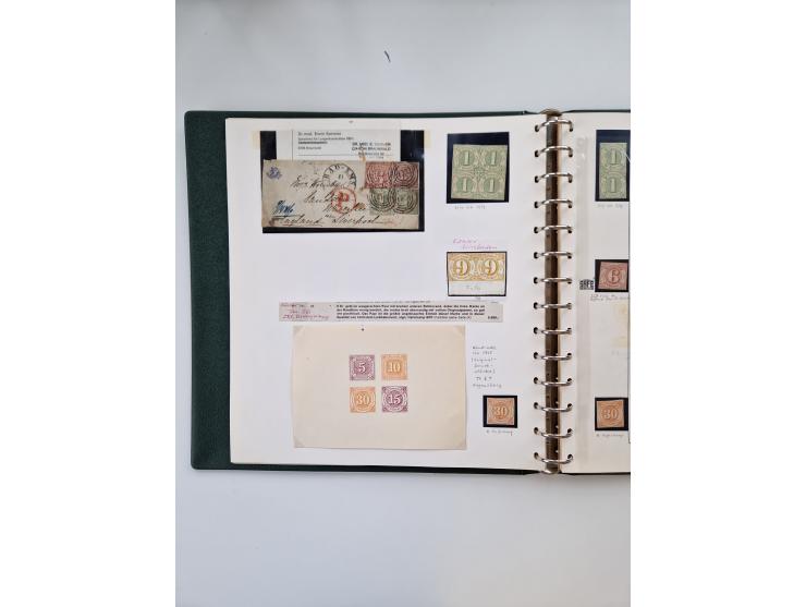 1852/66, ungebrauchte und gestempelte Sammlung mit vielen Einheiten, dabei schöner Ungebraucht-Teil mit Mi. 4-6, 6b, 12, 16 i