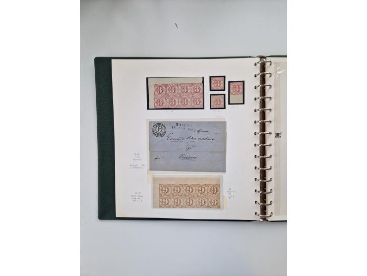 1852/66, ungebrauchte und gestempelte Sammlung mit vielen Einheiten, dabei schöner Ungebraucht-Teil mit Mi. 4-6, 6b, 12, 16 i