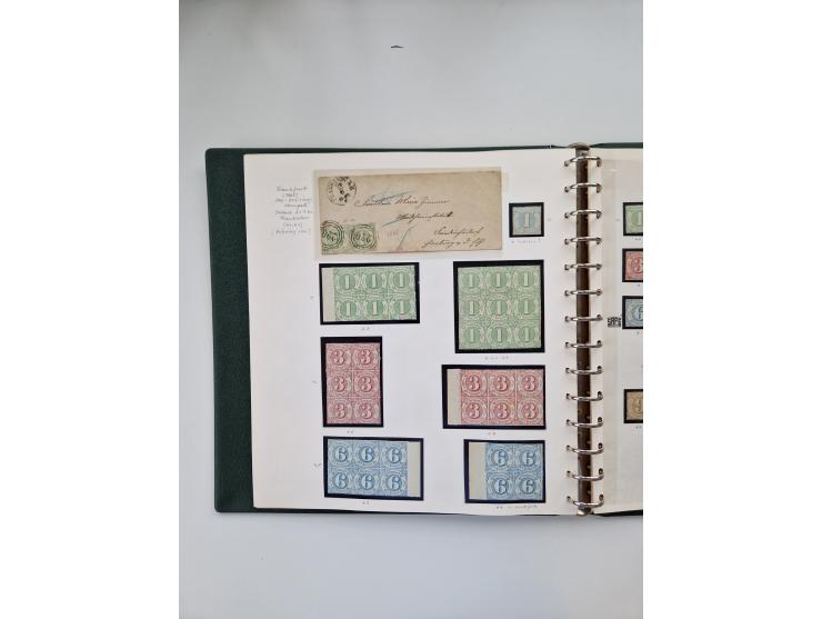 1852/66, ungebrauchte und gestempelte Sammlung mit vielen Einheiten, dabei schöner Ungebraucht-Teil mit Mi. 4-6, 6b, 12, 16 i
