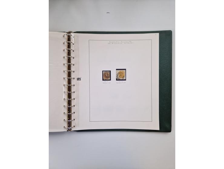1852/66, ungebrauchte und gestempelte Sammlung mit vielen Einheiten, dabei schöner Ungebraucht-Teil mit Mi. 4-6, 6b, 12, 16 i
