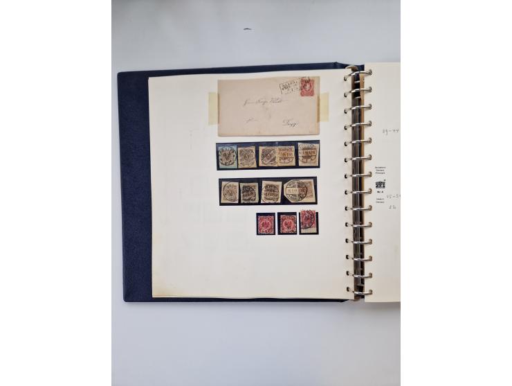 1872/45, ungebrauchter, teils postfrische, und gestempelte Sammlung mit u.a. Bl.1-3, SAF auf Karte sowie kleinem Teil Besetzu