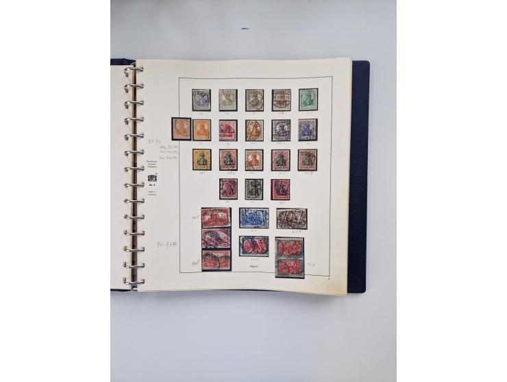 1872/45, ungebrauchter, teils postfrische, und gestempelte Sammlung mit u.a. Bl.1-3, SAF auf Karte sowie kleinem Teil Besetzu