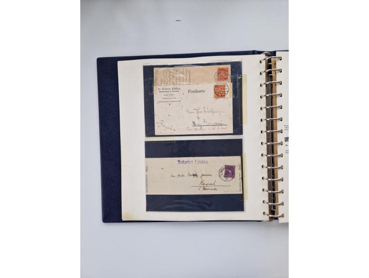 1872/45, ungebrauchter, teils postfrische, und gestempelte Sammlung mit u.a. Bl.1-3, SAF auf Karte sowie kleinem Teil Besetzu