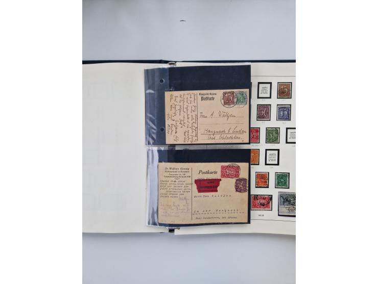 1872/45, ungebrauchter, teils postfrische, und gestempelte Sammlung mit u.a. Bl.1-3, SAF auf Karte sowie kleinem Teil Besetzu