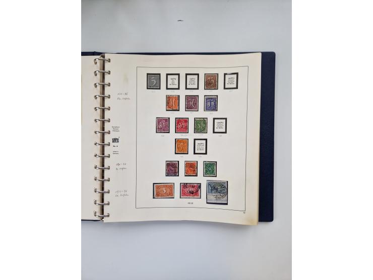 1872/45, ungebrauchter, teils postfrische, und gestempelte Sammlung mit u.a. Bl.1-3, SAF auf Karte sowie kleinem Teil Besetzu