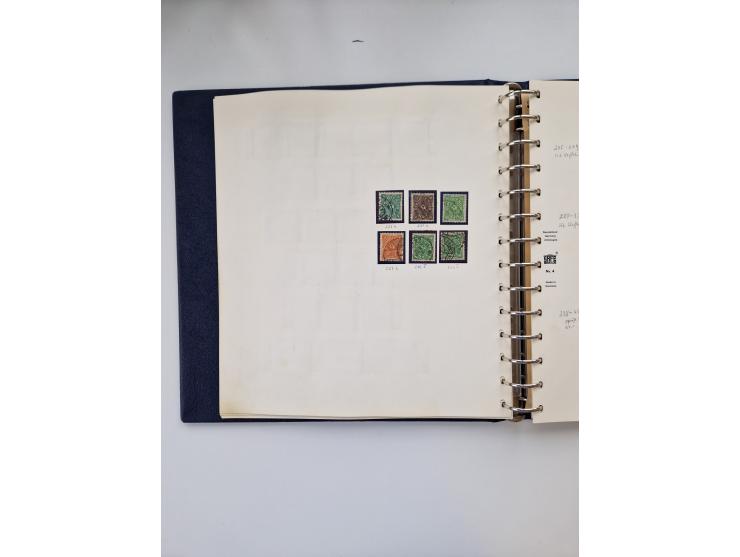 1872/45, ungebrauchter, teils postfrische, und gestempelte Sammlung mit u.a. Bl.1-3, SAF auf Karte sowie kleinem Teil Besetzu