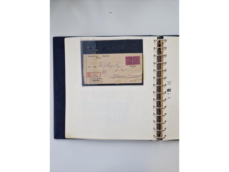 1872/45, ungebrauchter, teils postfrische, und gestempelte Sammlung mit u.a. Bl.1-3, SAF auf Karte sowie kleinem Teil Besetzu