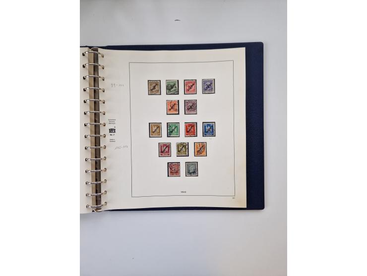 1872/45, ungebrauchter, teils postfrische, und gestempelte Sammlung mit u.a. Bl.1-3, SAF auf Karte sowie kleinem Teil Besetzu