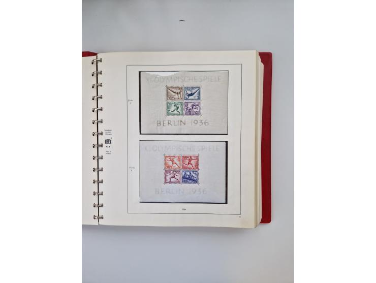 1872/45, ungebrauchter, teils postfrische, und gestempelte Sammlung mit u.a. Bl.1-3, SAF auf Karte sowie kleinem Teil Besetzu