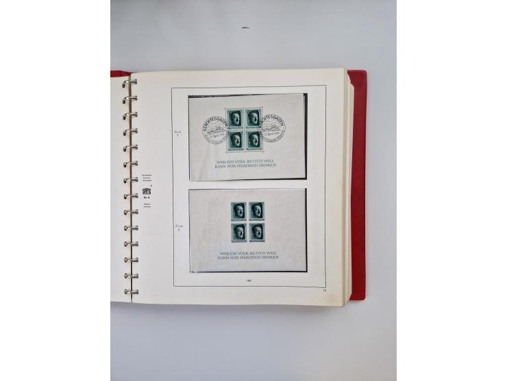 1872/45, ungebrauchter, teils postfrische, und gestempelte Sammlung mit u.a. Bl.1-3, SAF auf Karte sowie kleinem Teil Besetzu