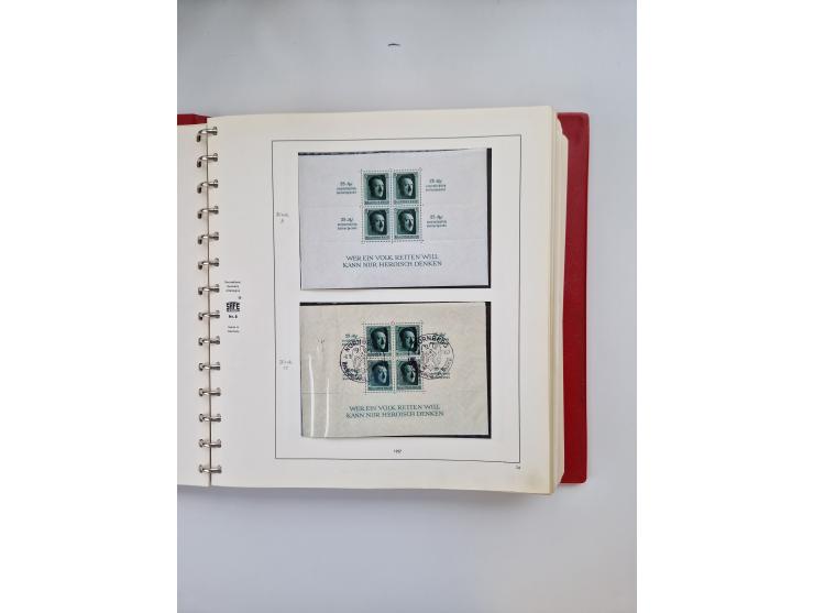 1872/45, ungebrauchter, teils postfrische, und gestempelte Sammlung mit u.a. Bl.1-3, SAF auf Karte sowie kleinem Teil Besetzu