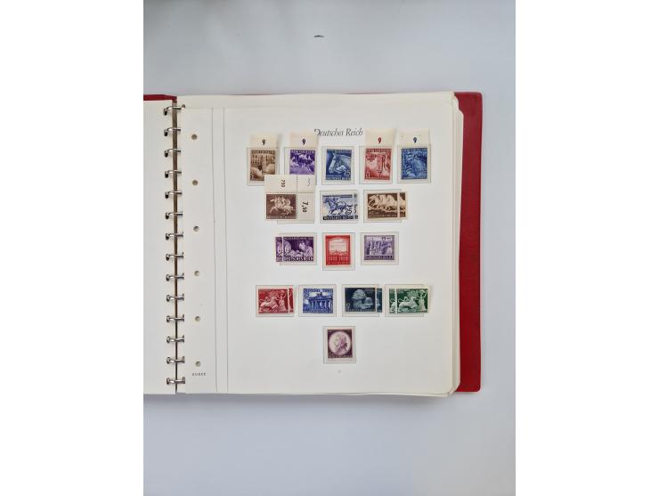 1872/45, ungebrauchter, teils postfrische, und gestempelte Sammlung mit u.a. Bl.1-3, SAF auf Karte sowie kleinem Teil Besetzu