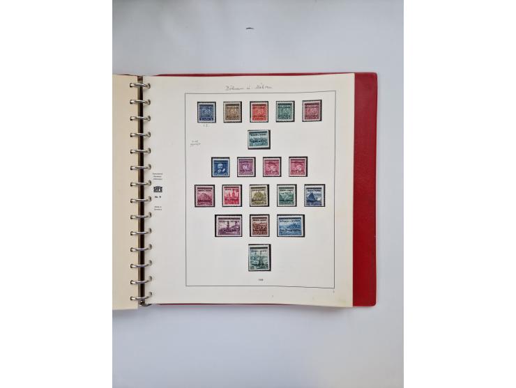 1872/45, ungebrauchter, teils postfrische, und gestempelte Sammlung mit u.a. Bl.1-3, SAF auf Karte sowie kleinem Teil Besetzu